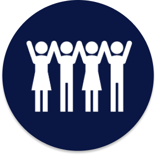 icon of people with arms up